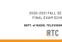 Dept. of Radio, TV and Cinema - 2020-2021 Academic Year Fall Semester Make Up Exam Schedule
