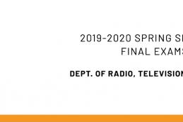2019-2020 Spring Semester Final Exams Announcement
